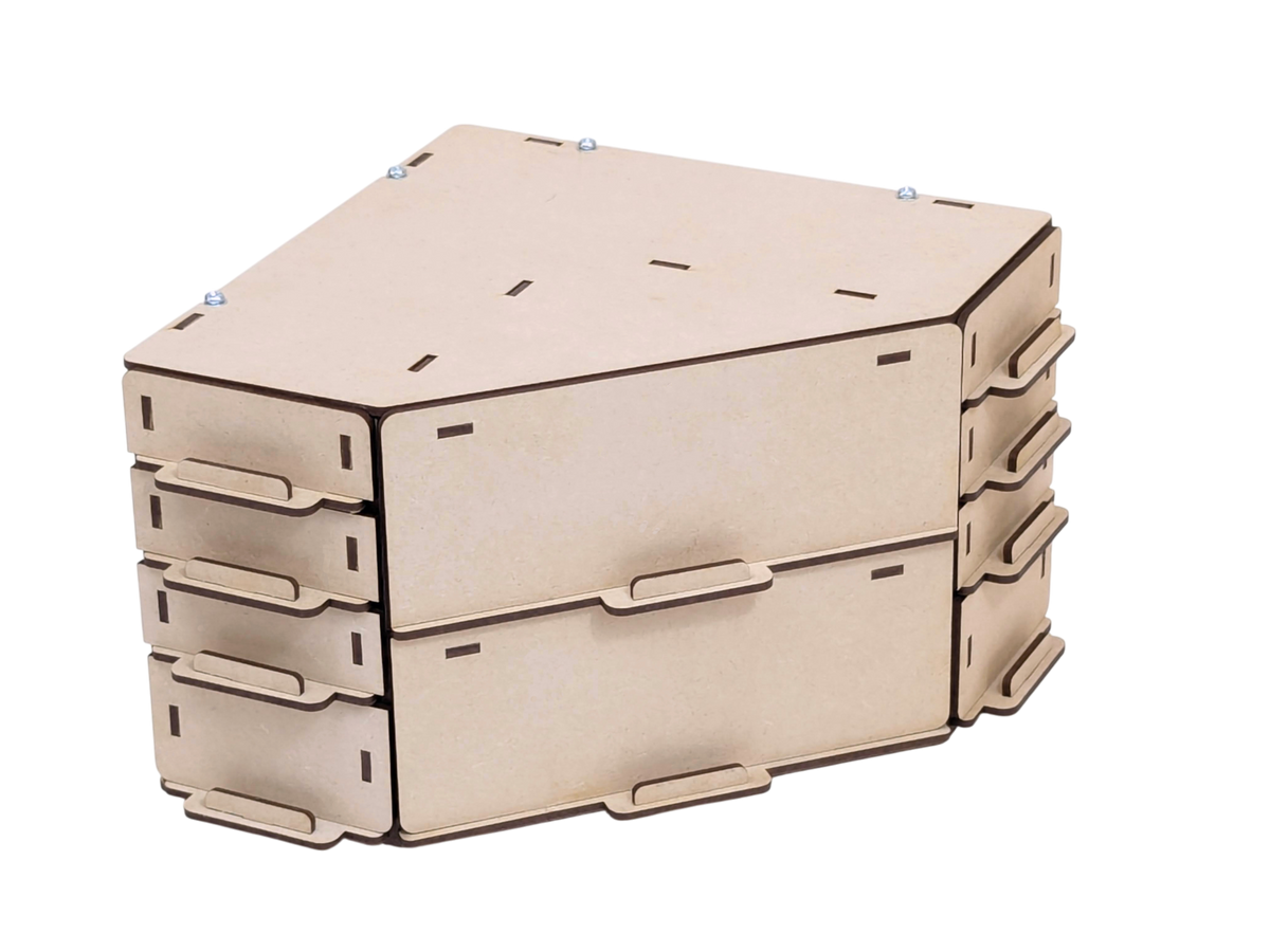 Riser, External 90 Degree Unit, MDF – Back 2 Base-ix Wargaming Products