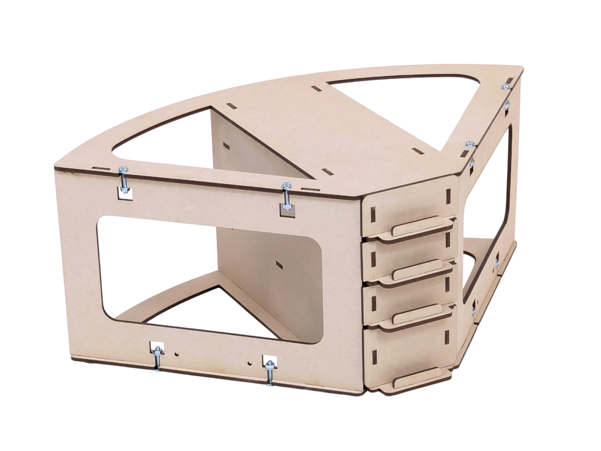 Riser, Internal 90 Degree Unit, MDF – Back 2 Base-ix Wargaming Products