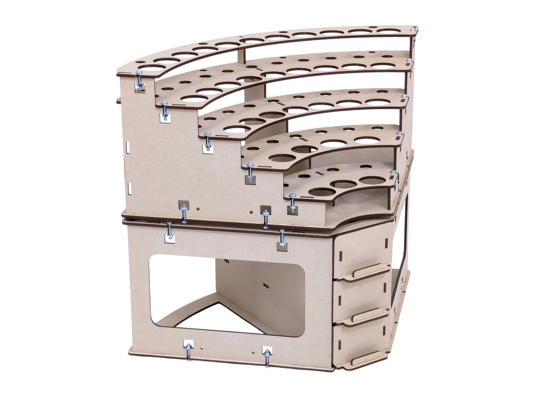 Riser, Internal 90 Degree Unit, MDF – Back 2 Base-ix Wargaming Products