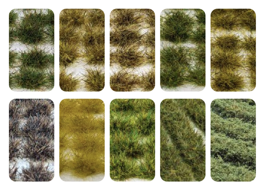 Self-Adhesive Static Grass Tufts – Back 2 Base-ix Wargaming Products